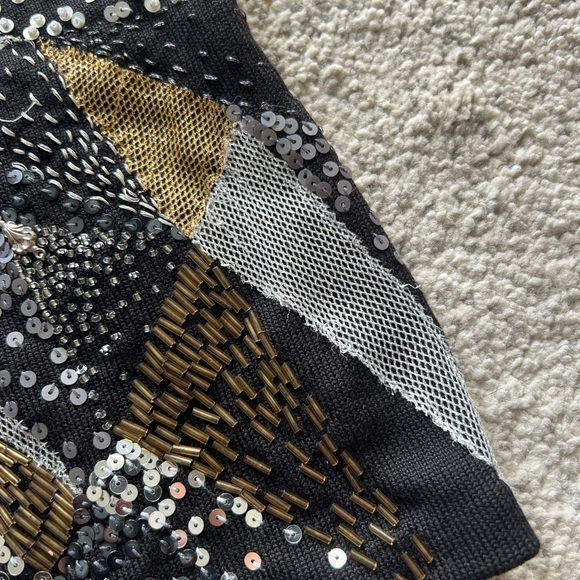 Michael Simon New York Vintage Silk Embellished Tank Top - Picture 4 of 5